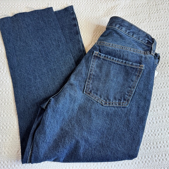 NWT Old Navy slouchy straight jeans high rise distressed size 4 - Picture 5 of 8